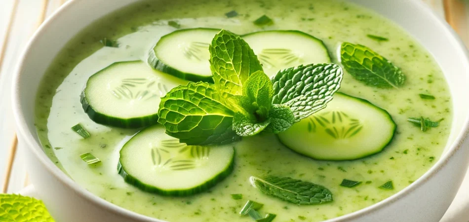 Gazpacho vegano de pepino