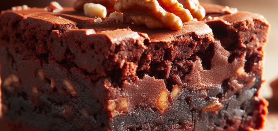 brownie vegano de chocolate