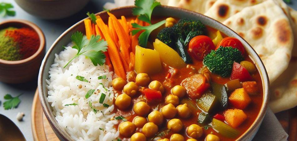 curry de garbanzos y verduras