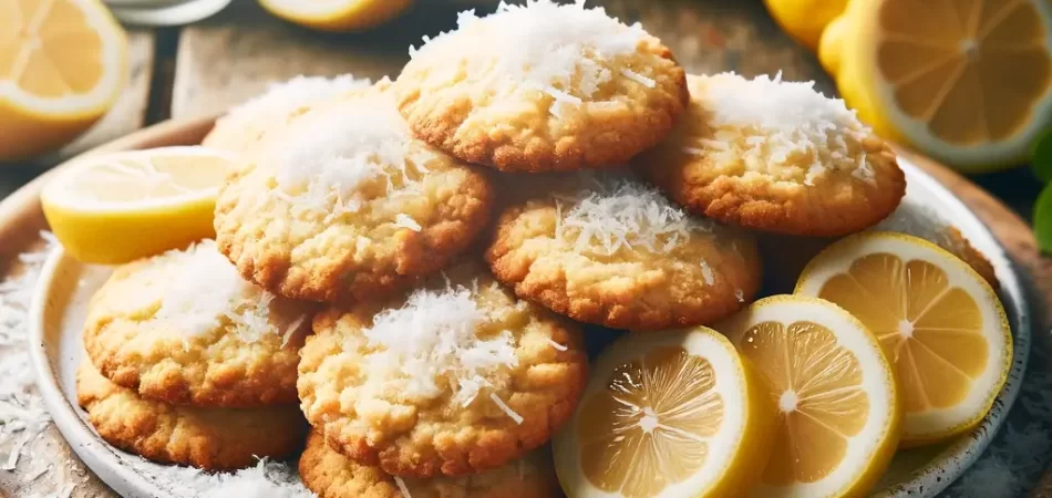 galletas veganas de coco y limón