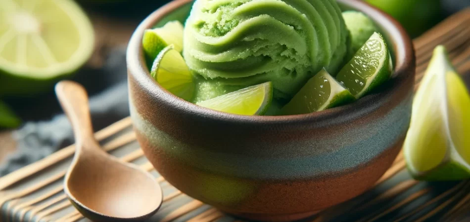 helado vegano de aguacate