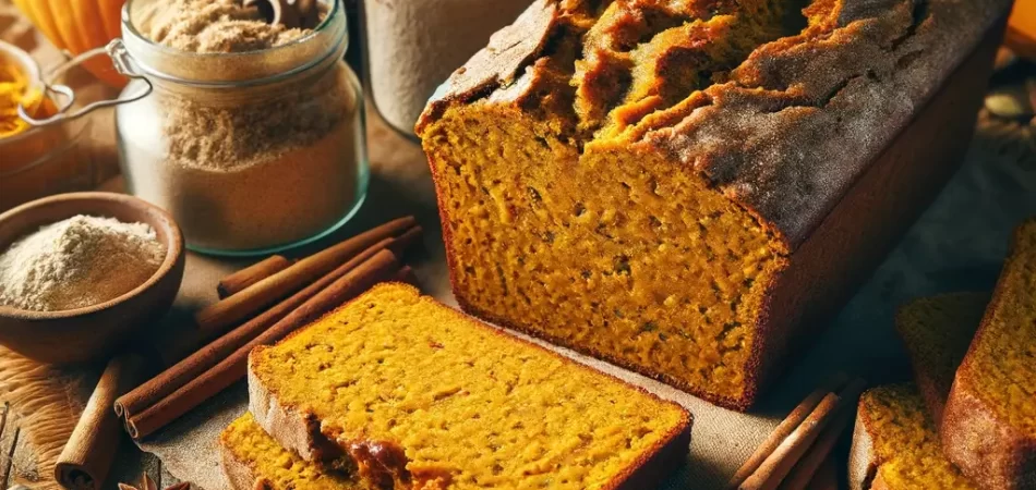 pan de calabaza vegano