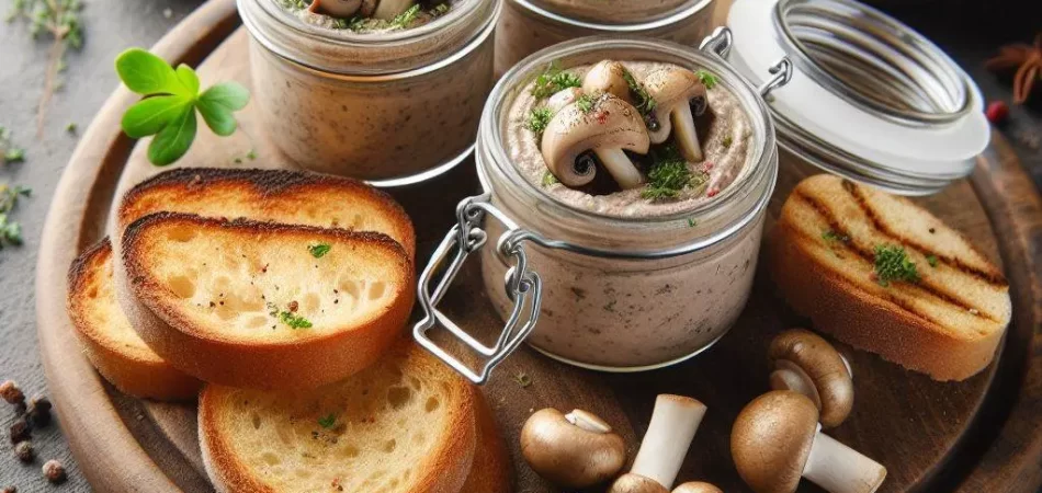 paté vegano de champiñones