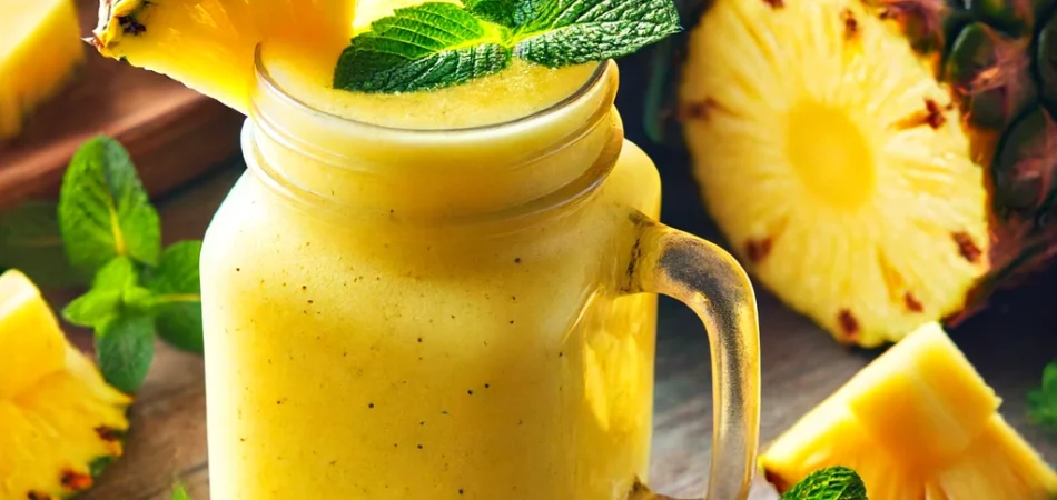 smoothie vegano piña