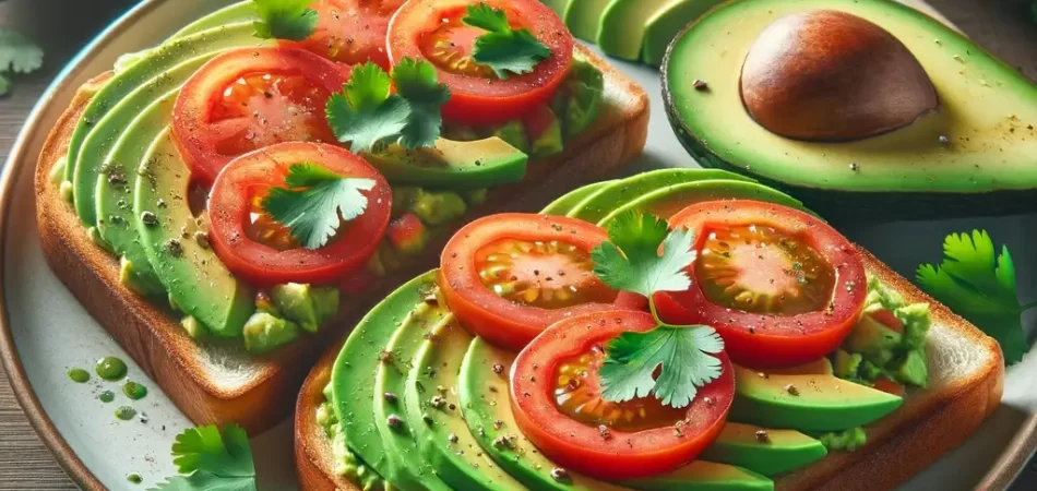 tostadas veganas de aguacate